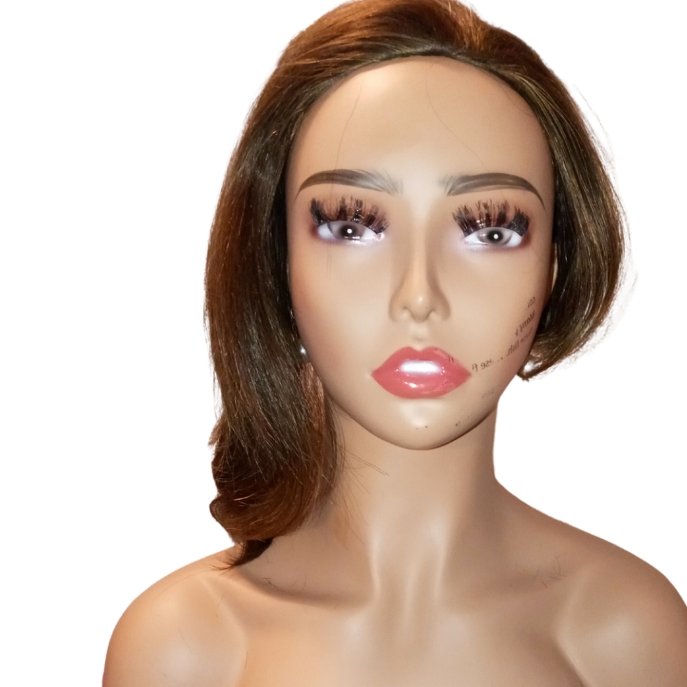 Caramel Drip ✨️ | Brown Half Wig Synthetic Hair | via Instant Detailz